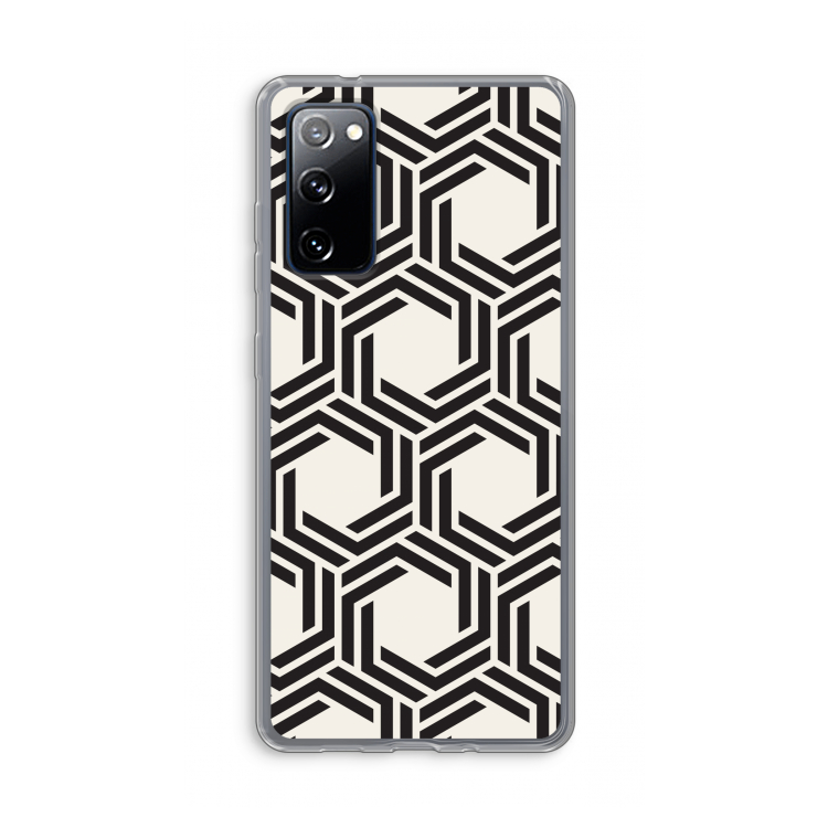 Geometrisch patroon: Samsung Galaxy S20 FE / S20 FE 5G Transparant Hoesje