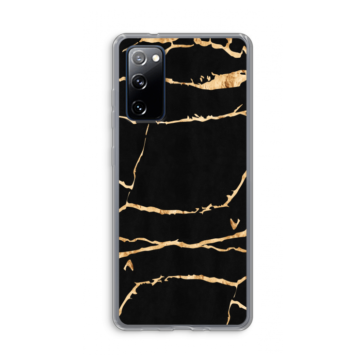 Gouden marmer: Samsung Galaxy S20 FE / S20 FE 5G Transparant Hoesje