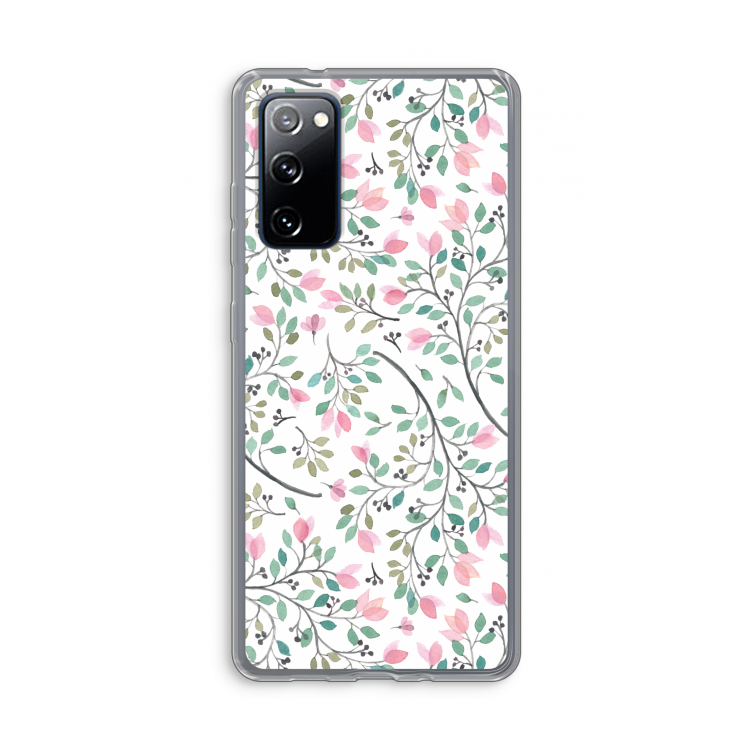 Sierlijke bloemen: Samsung Galaxy S20 FE / S20 FE 5G Transparant Hoesje