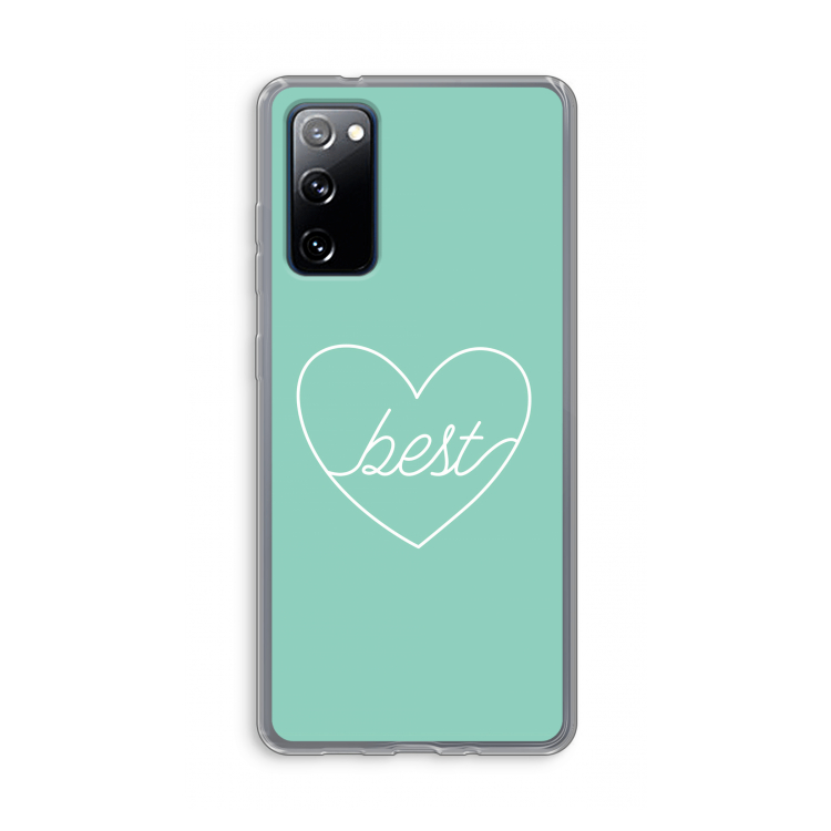 Best heart pastel: Samsung Galaxy S20 FE / S20 FE 5G Transparant Hoesje