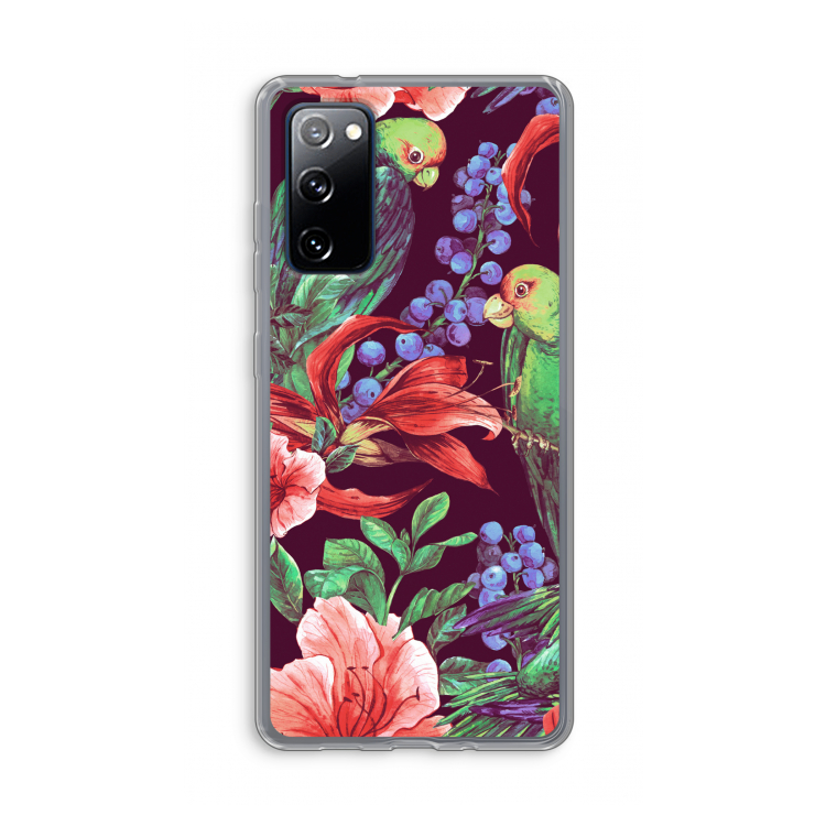 Papegaaien: Samsung Galaxy S20 FE / S20 FE 5G Transparant Hoesje