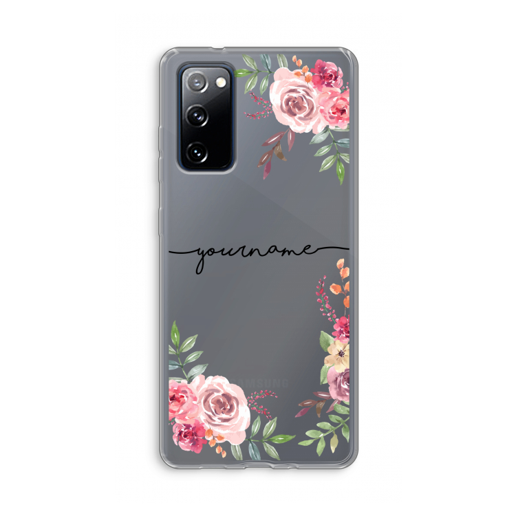 Rozen: Samsung Galaxy S20 FE / S20 FE 5G Transparant Hoesje