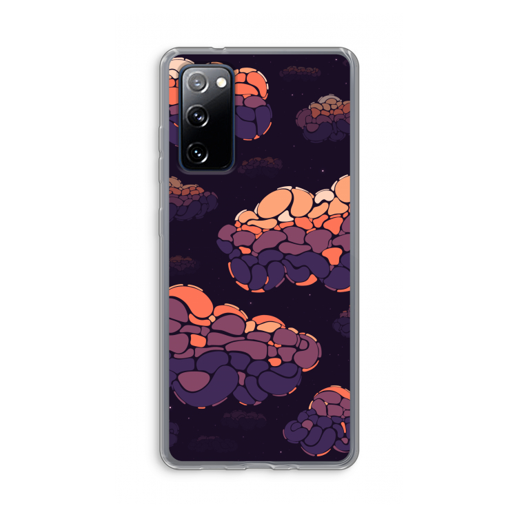 Patroon Wolken: Samsung Galaxy S20 FE / S20 FE 5G Transparant Hoesje