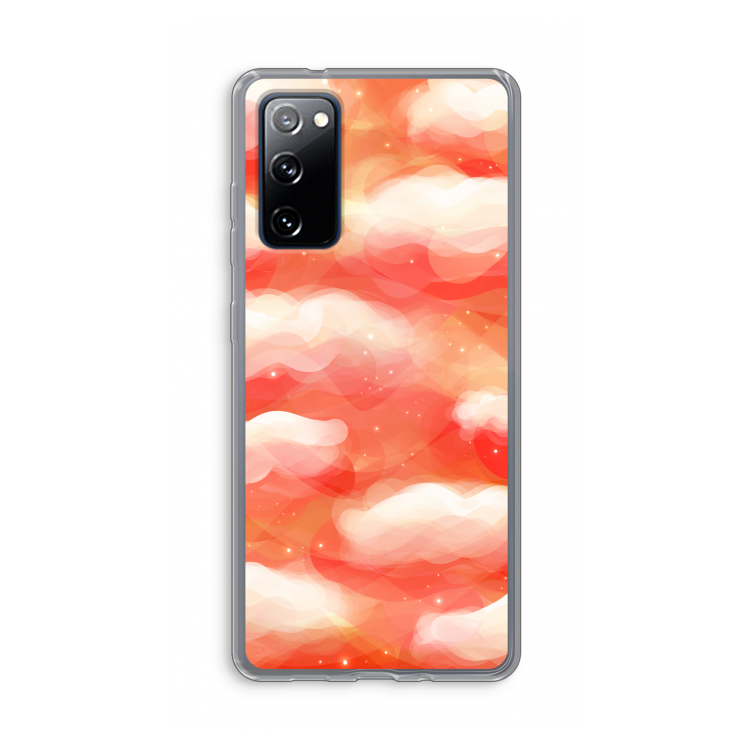 Lichte Wolken: Samsung Galaxy S20 FE / S20 FE 5G Transparant Hoesje