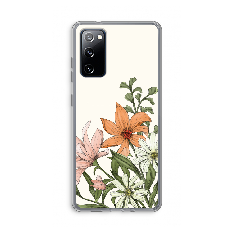 Floral bouquet: Samsung Galaxy S20 FE / S20 FE 5G Transparant Hoesje