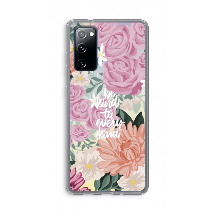 Kindness matters: Samsung Galaxy S20 FE / S20 FE 5G Transparant Hoesje