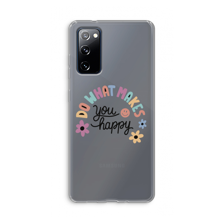 Happy days: Samsung Galaxy S20 FE / S20 FE 5G Transparant Hoesje