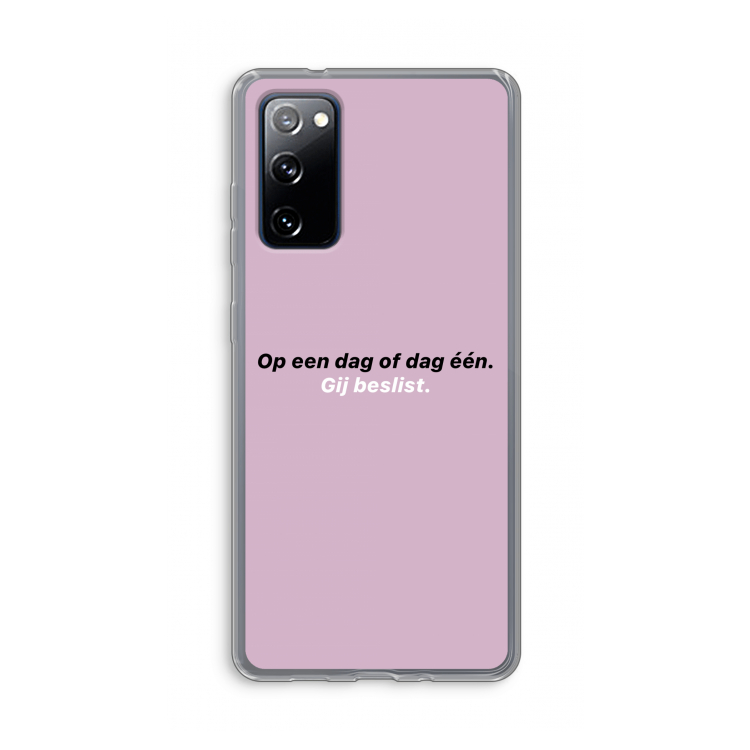 gij beslist: Samsung Galaxy S20 FE / S20 FE 5G Transparant Hoesje