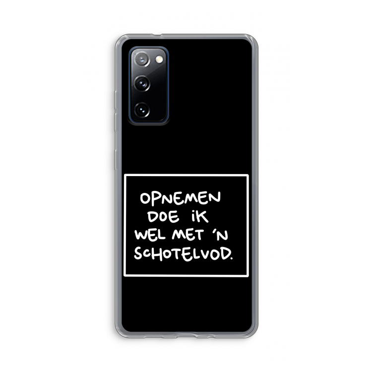 Schotelvod: Samsung Galaxy S20 FE / S20 FE 5G Transparant Hoesje