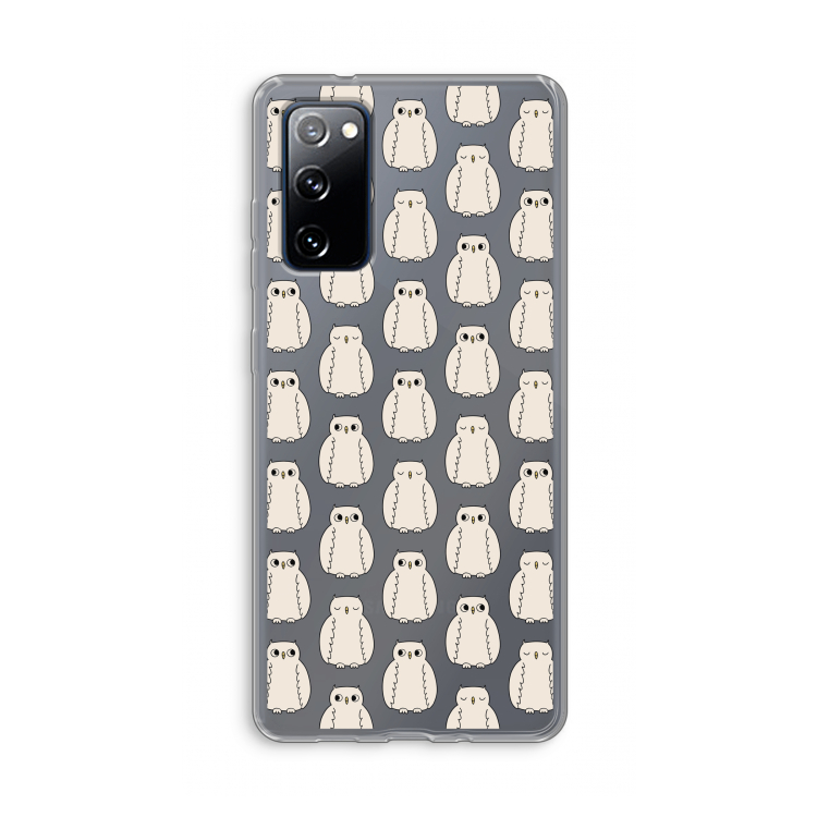 Uilen: Samsung Galaxy S20 FE / S20 FE 5G Transparant Hoesje