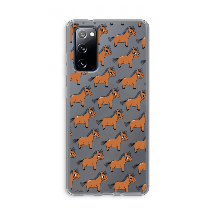 Pony: Samsung Galaxy S20 FE / S20 FE 5G Transparant Hoesje