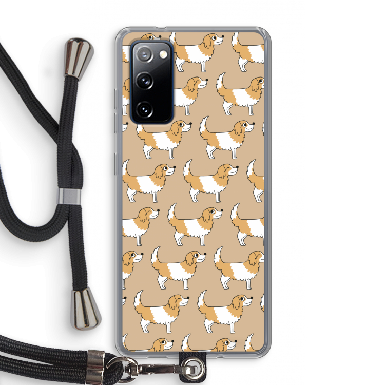 Doggy: Samsung Galaxy S20 FE / S20 FE 5G Transparant Hoesje met koord