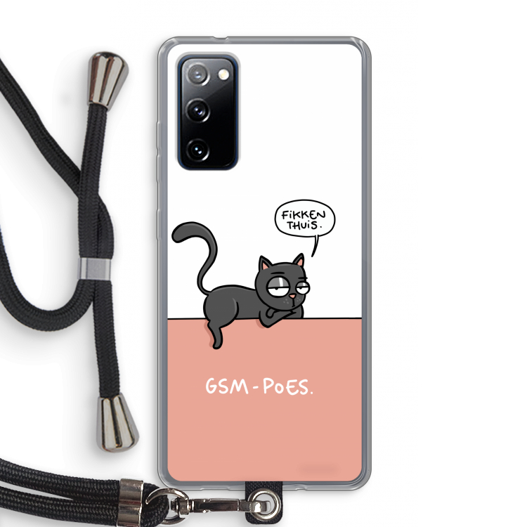 GSM poes: Samsung Galaxy S20 FE / S20 FE 5G Transparant Hoesje met koord