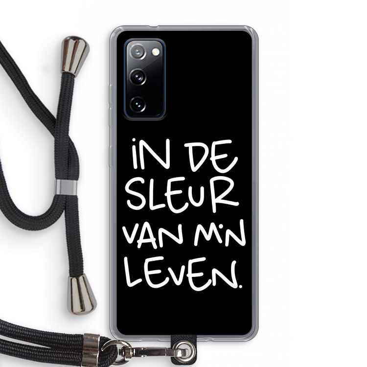 De Sleur: Samsung Galaxy S20 FE / S20 FE 5G Transparant Hoesje met koord