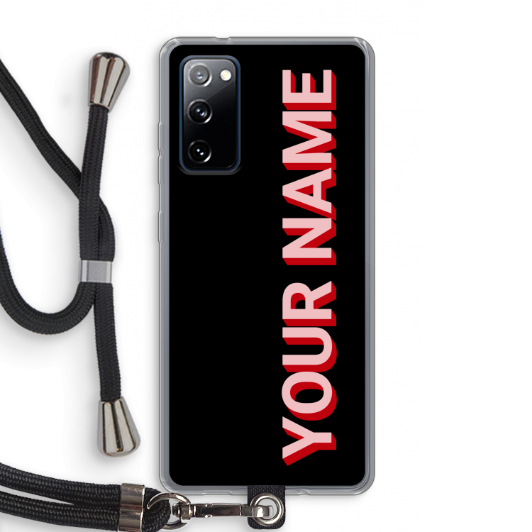 Namecase: Samsung Galaxy S20 FE / S20 FE 5G Transparant Hoesje met koord