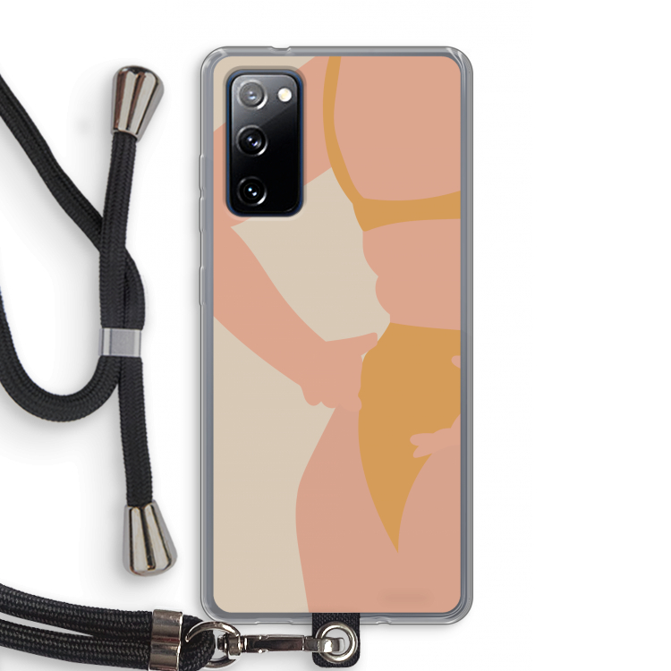 Bikini body: Samsung Galaxy S20 FE / S20 FE 5G Transparant Hoesje met koord
