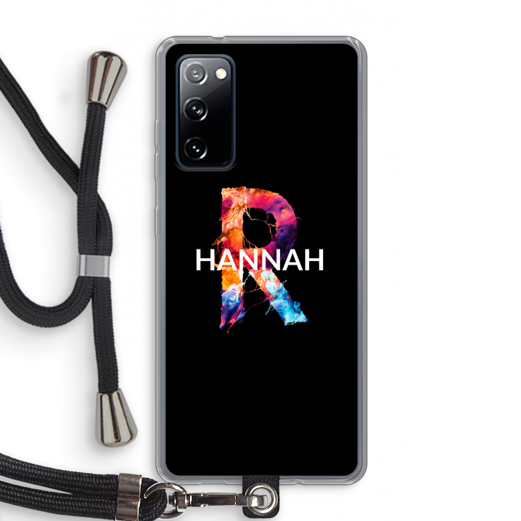 Abstract Spectrum: Samsung Galaxy S20 FE / S20 FE 5G Transparant Hoesje met koord