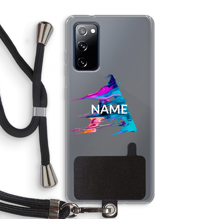 Abstract Spectrum: Samsung Galaxy S20 FE / S20 FE 5G Transparant Hoesje met koord