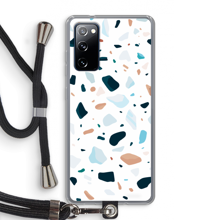 Terrazzo N°13: Samsung Galaxy S20 FE / S20 FE 5G Transparant Hoesje met koord