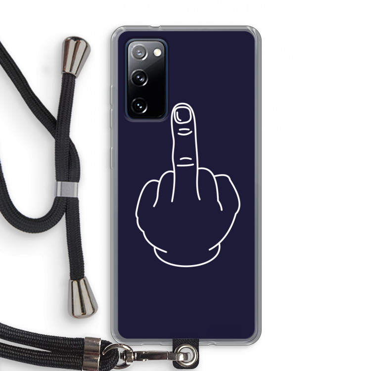 F**k U: Samsung Galaxy S20 FE / S20 FE 5G Transparant Hoesje met koord