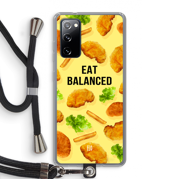 Eat Balanced: Samsung Galaxy S20 FE / S20 FE 5G Transparant Hoesje met koord