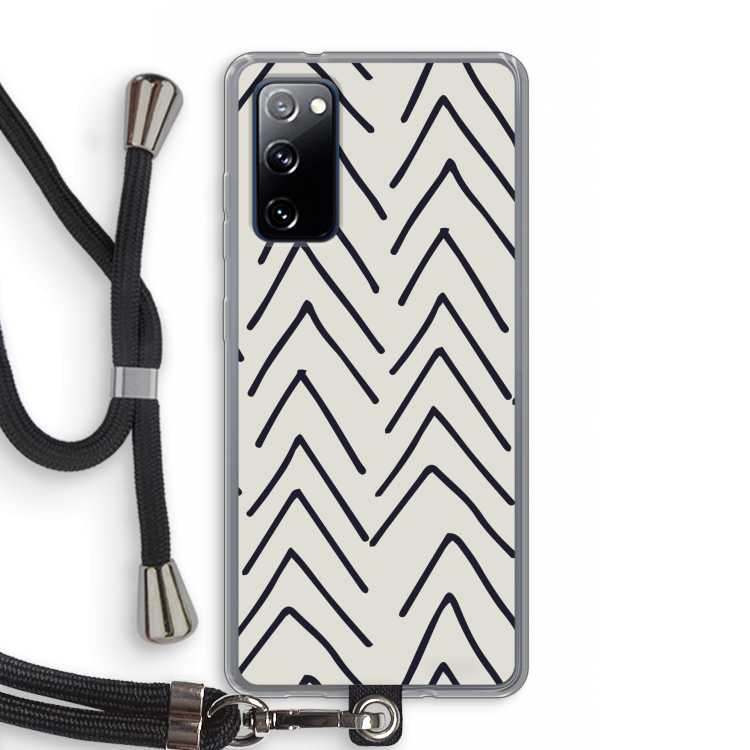 Marrakech Arrows: Samsung Galaxy S20 FE / S20 FE 5G Transparant Hoesje met koord
