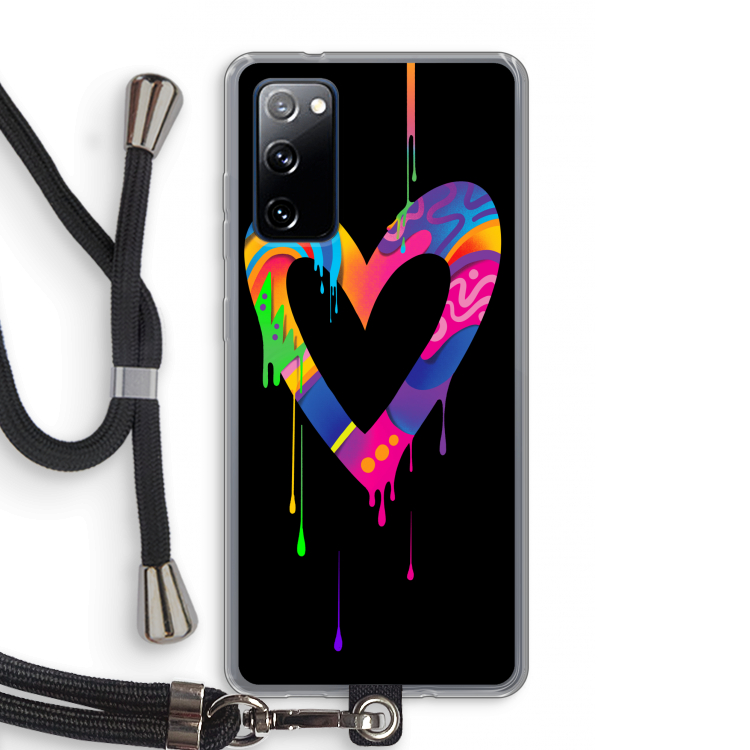 Melts My Heart: Samsung Galaxy S20 FE / S20 FE 5G Transparant Hoesje met koord