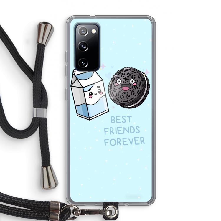 Best Friend Forever: Samsung Galaxy S20 FE / S20 FE 5G Transparant Hoesje met koord