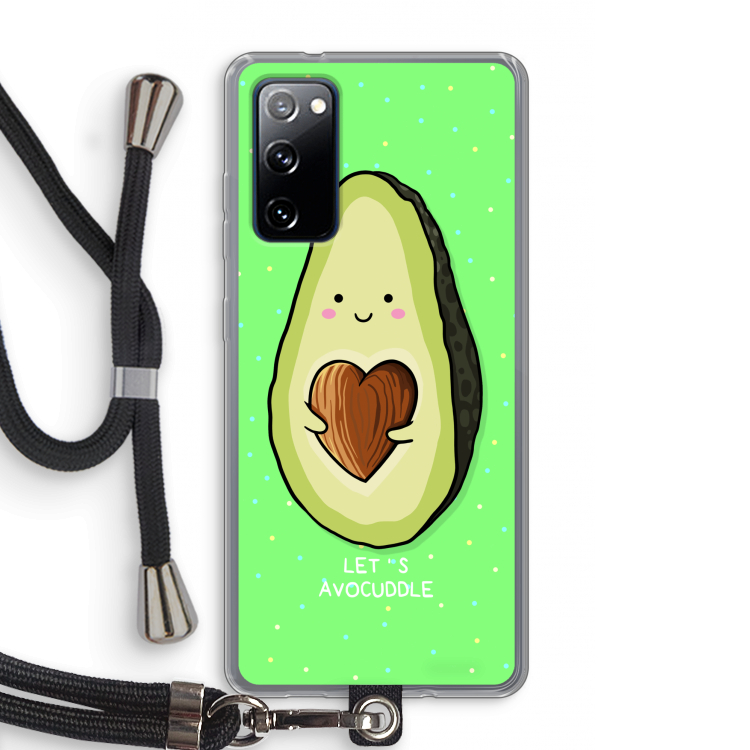 Avocuddle: Samsung Galaxy S20 FE / S20 FE 5G Transparant Hoesje met koord