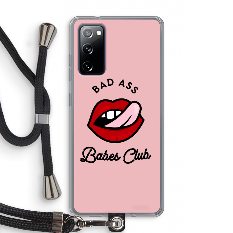 Badass Babes Club: Samsung Galaxy S20 FE / S20 FE 5G Transparant Hoesje met koord