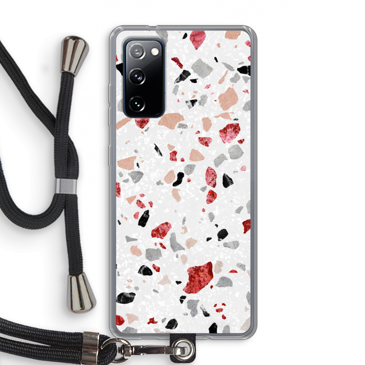 Terrazzo N°12: Samsung Galaxy S20 FE / S20 FE 5G Transparant Hoesje met koord