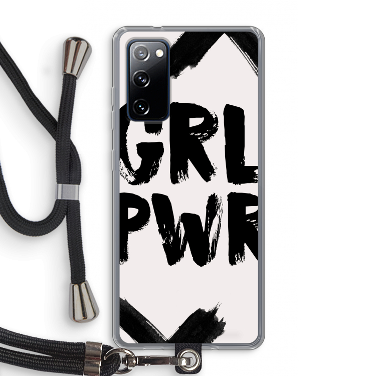 Girl Power #2: Samsung Galaxy S20 FE / S20 FE 5G Transparant Hoesje met koord