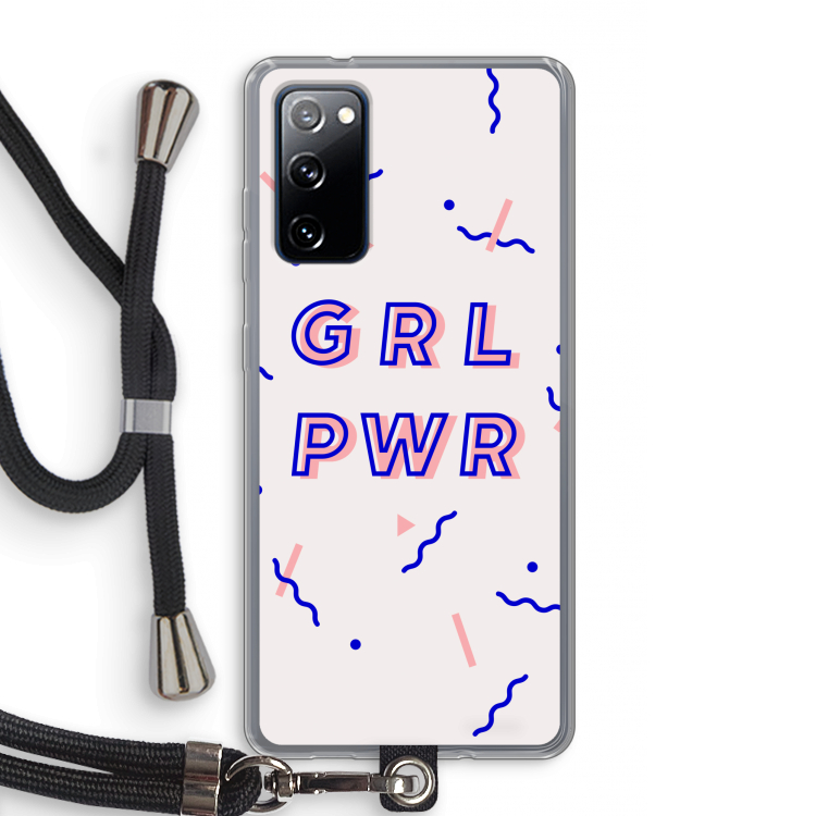 GRL PWR: Samsung Galaxy S20 FE / S20 FE 5G Transparant Hoesje met koord