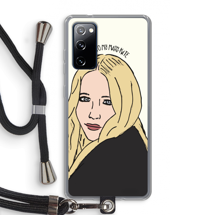 Mary Kate: Samsung Galaxy S20 FE / S20 FE 5G Transparant Hoesje met koord