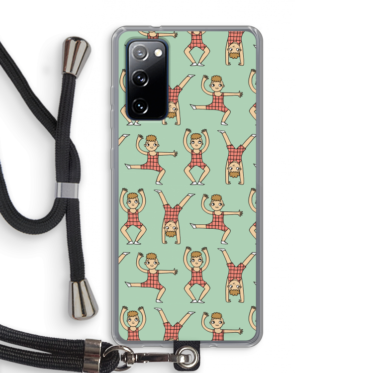 Gymboys: Samsung Galaxy S20 FE / S20 FE 5G Transparant Hoesje met koord