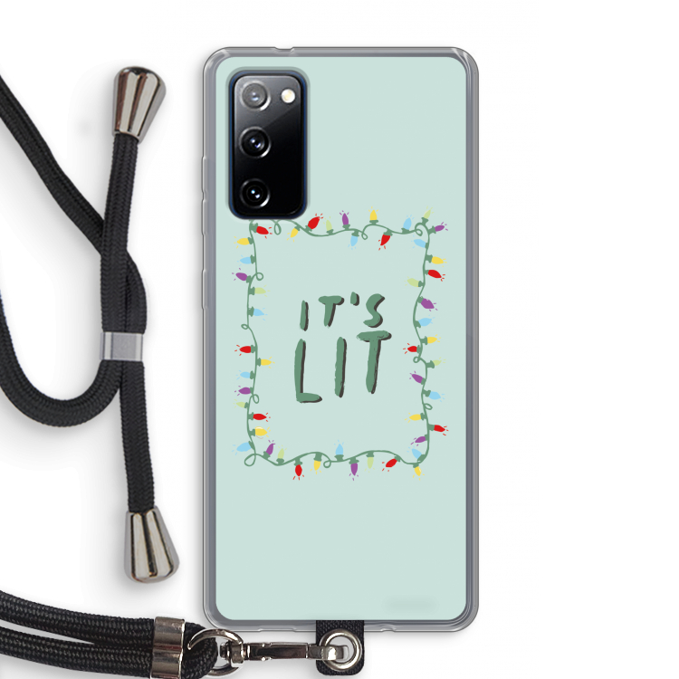 It's Lit: Samsung Galaxy S20 FE / S20 FE 5G Transparant Hoesje met koord