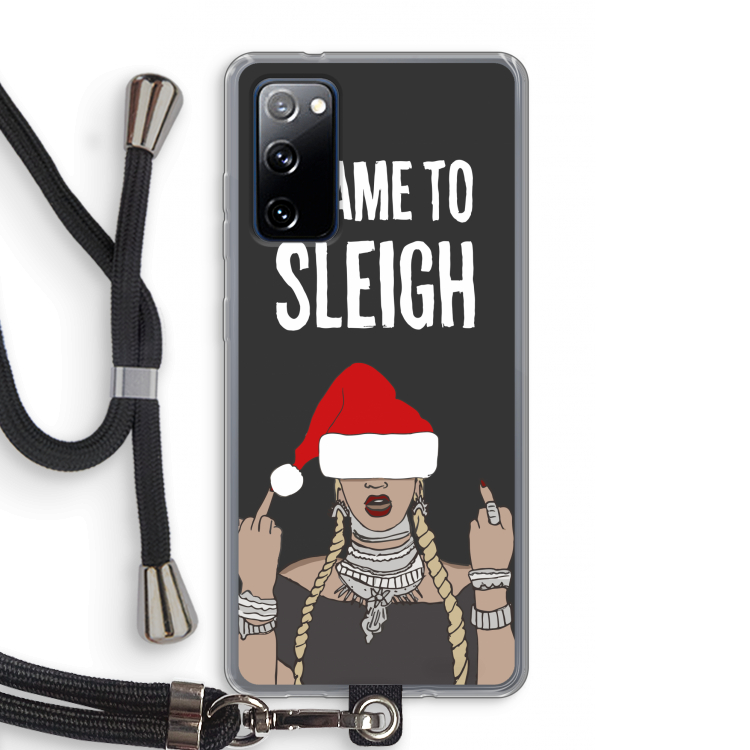 Came To Sleigh: Samsung Galaxy S20 FE / S20 FE 5G Transparant Hoesje met koord