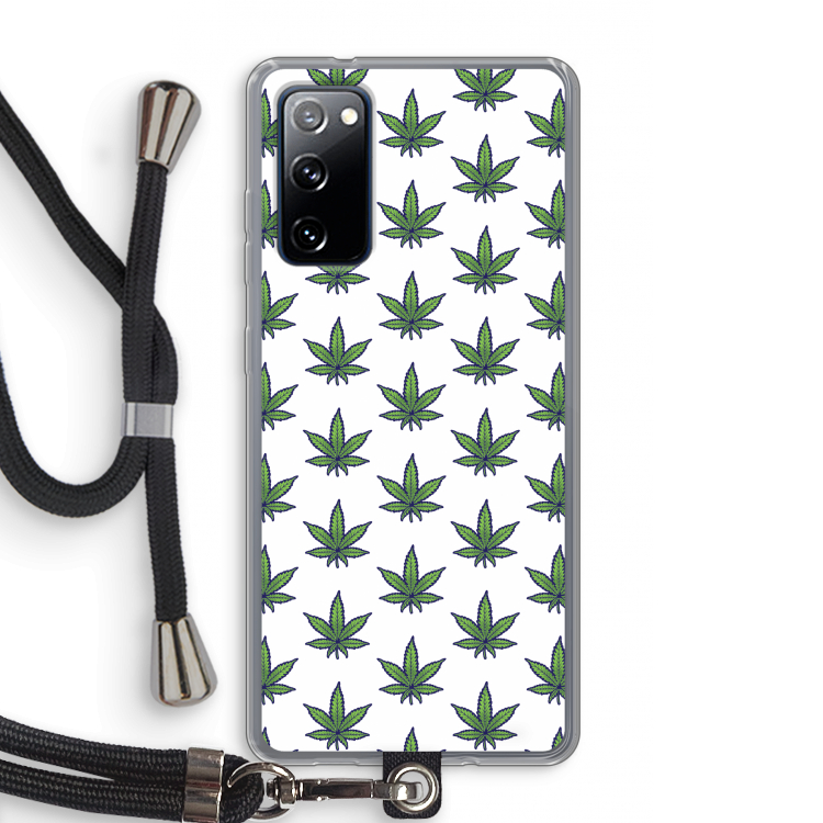 Weed: Samsung Galaxy S20 FE / S20 FE 5G Transparant Hoesje met koord