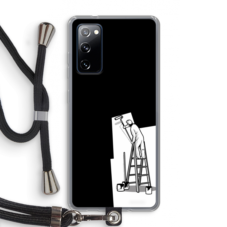 Musketon Painter: Samsung Galaxy S20 FE / S20 FE 5G Transparant Hoesje met koord