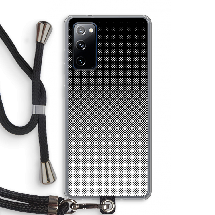 Musketon Halftone: Samsung Galaxy S20 FE / S20 FE 5G Transparant Hoesje met koord