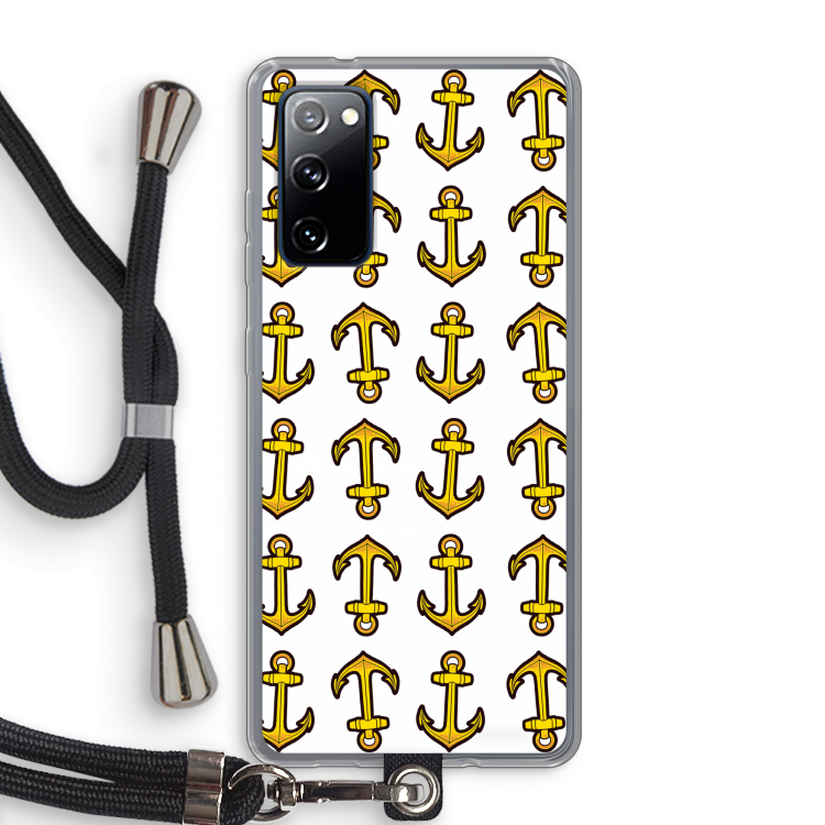 Musketon Anchor: Samsung Galaxy S20 FE / S20 FE 5G Transparant Hoesje met koord