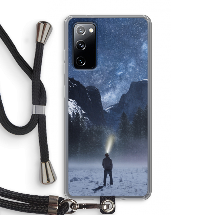 Wanderlust: Samsung Galaxy S20 FE / S20 FE 5G Transparant Hoesje met koord