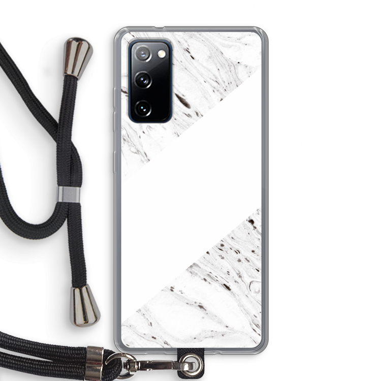 Biggest stripe: Samsung Galaxy S20 FE / S20 FE 5G Transparant Hoesje met koord