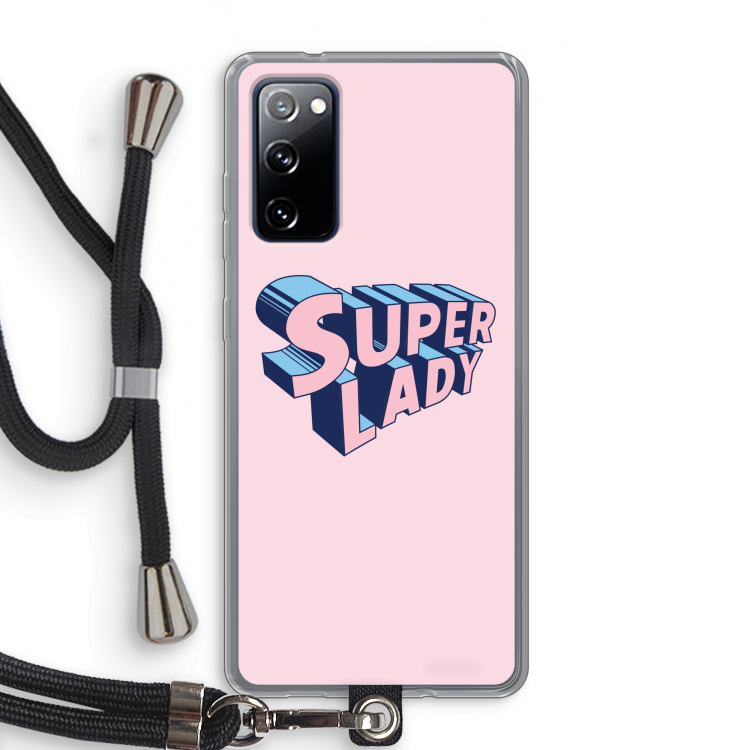 Superlady: Samsung Galaxy S20 FE / S20 FE 5G Transparant Hoesje met koord