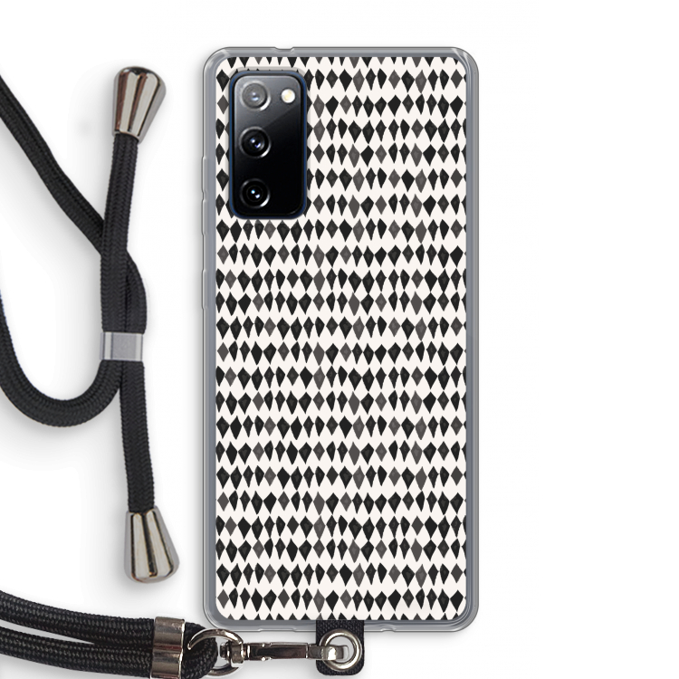 Crazy shapes: Samsung Galaxy S20 FE / S20 FE 5G Transparant Hoesje met koord