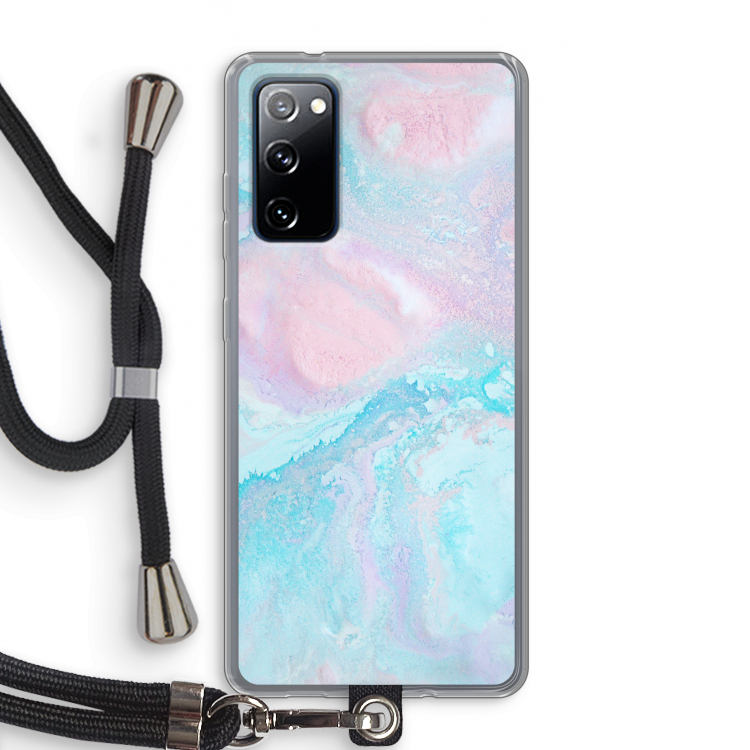 Fantasie pastel: Samsung Galaxy S20 FE / S20 FE 5G Transparant Hoesje met koord