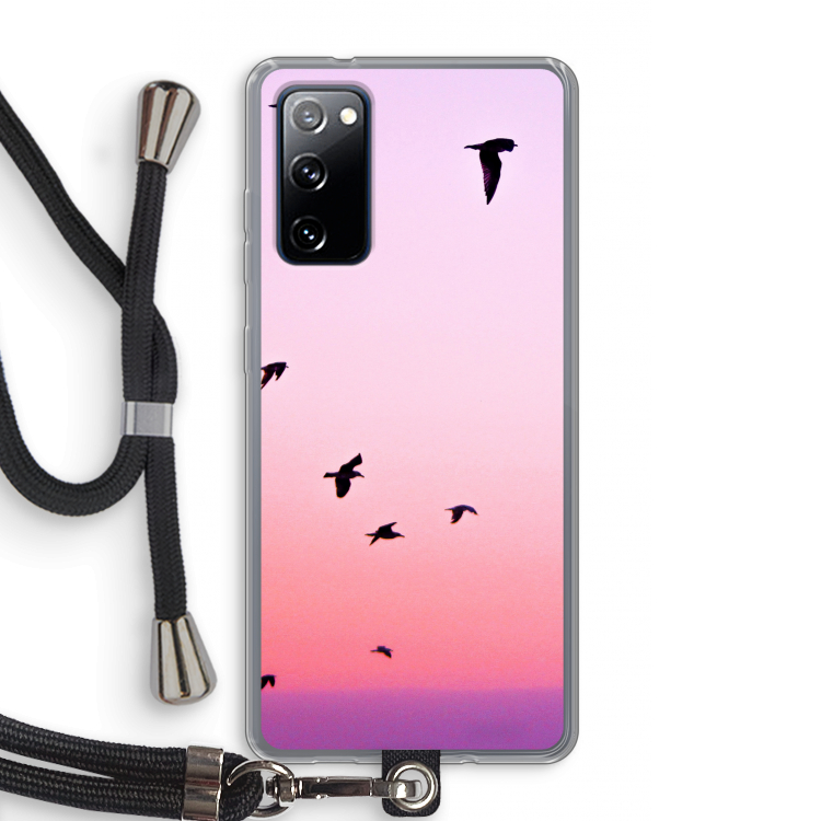 Fly away: Samsung Galaxy S20 FE / S20 FE 5G Transparant Hoesje met koord