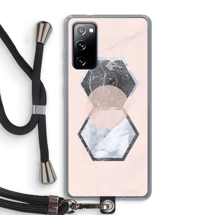Creatieve toets: Samsung Galaxy S20 FE / S20 FE 5G Transparant Hoesje met koord