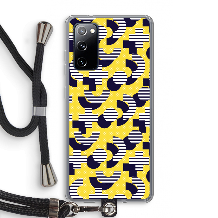 8-bit N°3: Samsung Galaxy S20 FE / S20 FE 5G Transparant Hoesje met koord