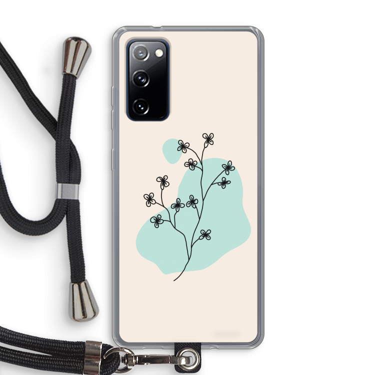 Love your petals: Samsung Galaxy S20 FE / S20 FE 5G Transparant Hoesje met koord